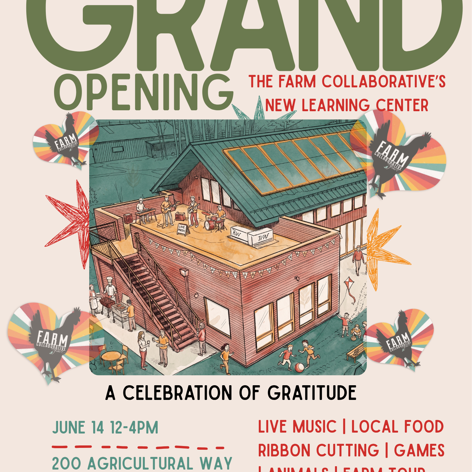 Farm Collaborative Grand Opening Party June 14th, 12pm-4pm - logo